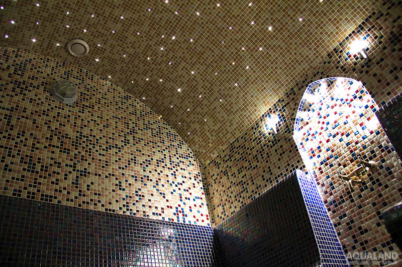 Оздоровительно банный комплекс Тамаша. Хаммам. Оптоволоконное освещение. г.Астана.